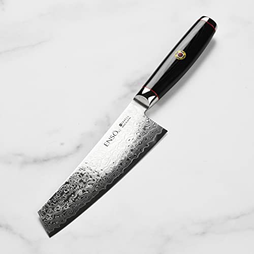 Enso SG2 Prep Knife - Made in Japan - 101 Layer Stainless Damascus Utility Knife, 5.5"