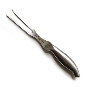 carving fork/meat fork, 6" made from stainless steel with a comfortable ergonomic handle - chopaholic by jean patrique