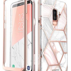 i-Blason Cosmo Full-Body Bumper Case for Galaxy S9 Plus 2018 Release, Thermoplastic Polyurethane, Shock-Absorbent, Marble