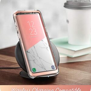 i-Blason Cosmo Full-Body Bumper Case for Galaxy S9 Plus 2018 Release, Thermoplastic Polyurethane, Shock-Absorbent, Marble