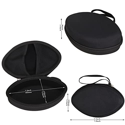 Aproca Hard Travel Storage Case, for AILIHEN C8 MS300 / Artix CL750 Wired Headphones Folding Lightweight Headset (Black)