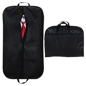 stevoy 40" breathable garment bag, suit covers, travel carrier bag with handles, foldover