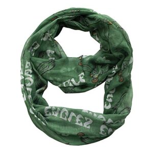 littlearth nfl philadelphia eagles sheer infinity scarf, 70-inches, green