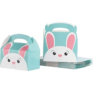 easter bunny treat boxes, party favors and gifts (6.2 x 3.6 x 6.1 in, 24 pack)