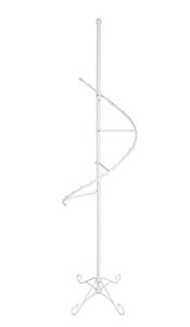 fixturedisplays® 60" high spiral clothing rack with 20 ball stops, versatile apparel hanger floor stand display rack 16967-npf