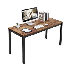 VASAGLE Industrial Computer Writing Desk, 55 Inch Office Study Desk for Laptops, Table for Office Study Living Room, Sturdy Metal Frame, Easy to Assemble, Rustic Brown