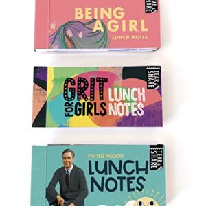 Lunch Box Notes for Girls Bundle - 3 Packs of 20 Unique Inspirational, Motivational and Kindness Note Cards