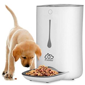 serenelife automatic pet feeder - electronic dogs and cat food dispenser –programmable features for portion and weight control and meal scheduling – built-in voice recorder and player
