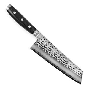 enso hd 7" bunka knife - made in japan - vg10 hammered damascus stainless steel