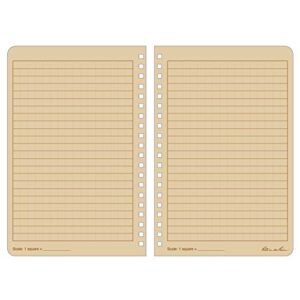 Rite in the Rain Weatherproof Side Spiral Notebook, 4.625" x 7", Tan Cover, Universal Pattern, 3 Pack (No. 973TL3)