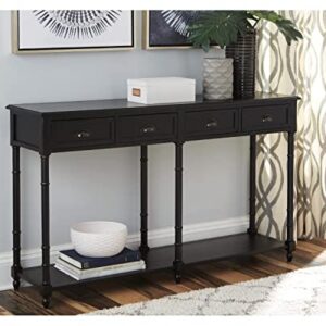 Signature Design by Ashley Eirdale Vintage Casual 4 Drawer Console Sofa Table, Black
