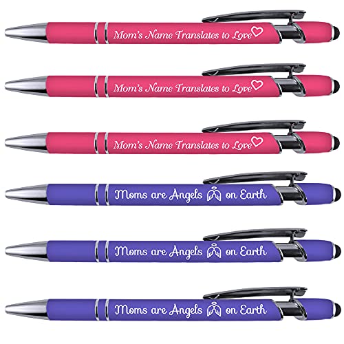 Greeting Pen Mom Comfort Feel Stylus Metal Pen Duo - 6 Pack (6080)