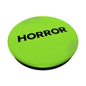 VHS Horror Movie Rental Logo - 80s VCR Collector PopSockets PopGrip: Swappable Grip for Phones & Tablets