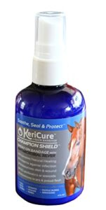 champion shield silver liquid bandage, 4oz gel spray for equine and large animal wound care, woman owned small business, made in the usa