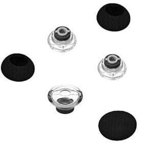 bllq replacement medium size ear tips earbuds eartip kit with foam cover compatible with plantronics voyager legend, 3 eartips & 3 foam covers (accessory for legend m size)