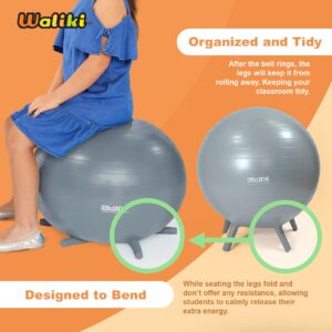 WALIKI Chair Ball with Feet for Kids | Alternative Classroom Seating | Balance Ball | (30"/75CM)