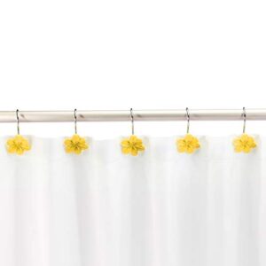 Amazon Basics Shower Curtain Hooks - Flower, Yellow