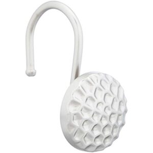 amazon basics shower curtain hooks - hammered circle, nickel