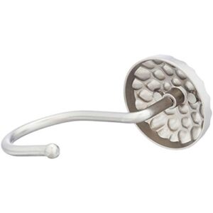 Amazon Basics Shower Curtain Hooks - Hammered Circle, Nickel