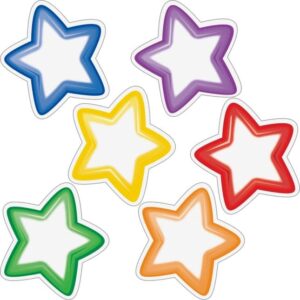 Group-Color Student Name Star Magnets - 6 Colors