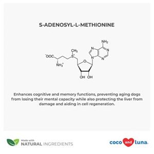 Coco and Luna Same for Dogs - S-Adenosyl-L-Methionine, Liver Supplements for Dogs - Brain Supplement for Dogs, Promotes Cognitive Support, Dog Liver Support Supplement