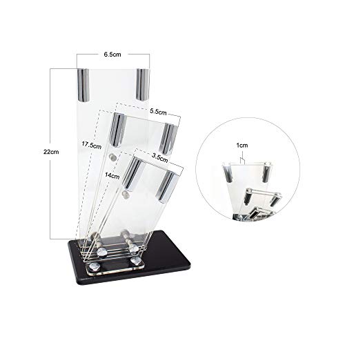 Perspex Knife Block for the Jean Patrique Signature 3-Piece Knife Set | Stylish & Protective storage for your knives | From Jean Patrique