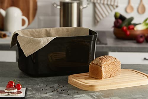 Joseph Joseph Bread Box with Removable Bamboo Cutting Board