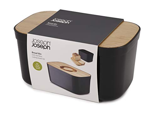 Joseph Joseph Bread Box with Removable Bamboo Cutting Board