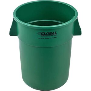 global industrial 55 gallon garbage can, green
