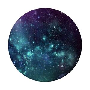 Galaxy Universe Star Cluster Cosmic Aqua Nebula PopSockets PopGrip: Swappable Grip for Phones & Tablets