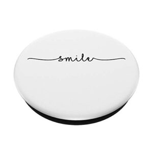 Style101 PopSocket - Smile -PopSockets Grip PopSockets PopGrip: Swappable Grip for Phones & Tablets