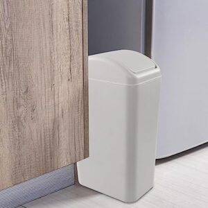 Ramddy Slim Trash Can, 14 Liter Modern Swing Garbage Bin