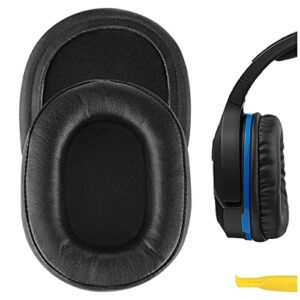 geekria quickfit replacement ear pads for turtle beach ear force stealth 700, 450, 420x, 600, 500p, ear force xo seven gaming headphones earpads, headset ear cushion (black)