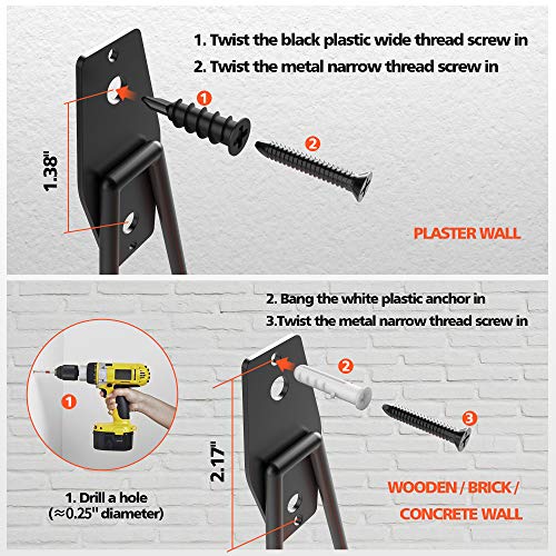 ORASANT 10-Pack Heavy Duty Garage Hooks with 3 Unique Welding Points, Loading 99LBS, Super Strong Garage Storage Hooks for Bikes Ladders Tools,Utility Garage Wall Hooks for Garage Organization/Orange