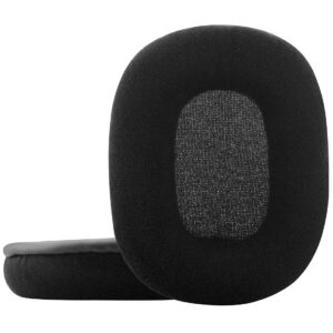 Geekria Comfort Velour Replacement Ear Pads for Turtle Beach Ear Force Recon 50 50P 60P 150 Camo Call of Duty Advanced Warfare Gaming Headphones Earpads, Headset Ear Cushion Repair Parts (Black)