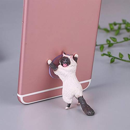 JBBERTH 6 Pack Different Cats Smart Phone Sucker Holder Cute Cat Support Resin Cell Phone Holder Stand Sucker Tablets Desk Sucker Smartphone Holder。