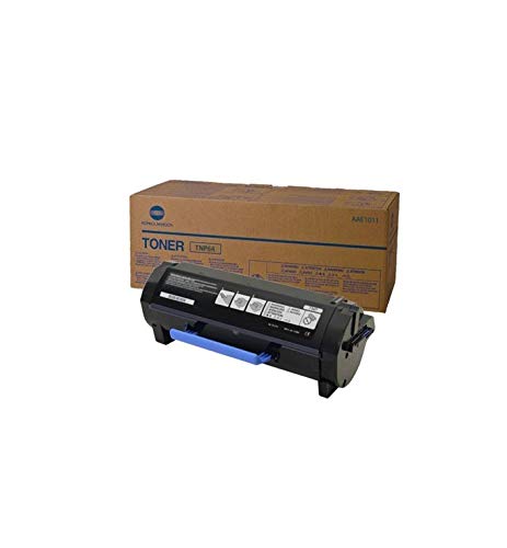 Genuine Konica Minolta AAE1011 Toner Cartridge, TNP64, 20000 Page-Yield, Black