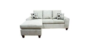 a&a furniture contemporary gray sofa chaise