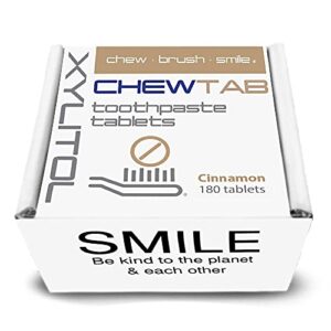 weldental chewtab toothpaste tablets cinnamon refill