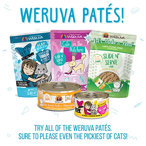 Weruva Classic Cat Paté, Press Your Lunch! with Chicken, 3oz Can (Pack of 12)