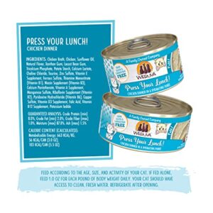 Weruva Classic Cat Paté, Press Your Lunch! with Chicken, 3oz Can (Pack of 12)