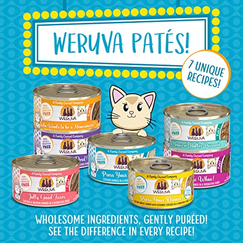 Weruva Classic Cat Paté, Press Your Lunch! with Chicken, 3oz Can (Pack of 12)