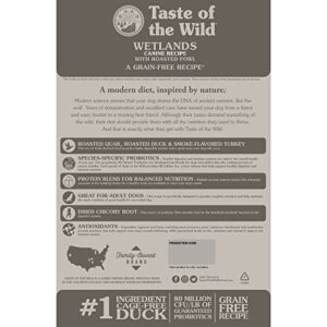 Taste of the Wild Wetlands Grain-Free Dry Dog Food with Roasted Duck 28lb