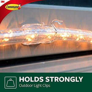 Command Outdoor Rope Light Clips with Foam Strips, Clear, 3 Pack, 36-Clips Total (17301CLRAW-ES)