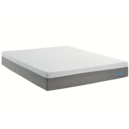 Slumber Solutions Essentials 12-inch Gel Memory Foam Mattress Medium White Queen