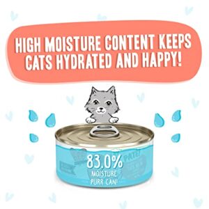 B.F.F. PLAY - Best Feline Friend Paté Lovers, Aw Yeah!, Salmon & Tuna Tuck Me In with Salmon & Tuna, 5.5oz Can (Pack of 8)