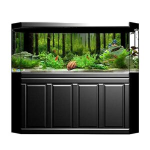 Semme Fish Tank Poster, Aquarium Background Paper PVC Adhesive Underwater Forest Tank Background Poster Backdrop Decoration Paper (122 * 46cm)