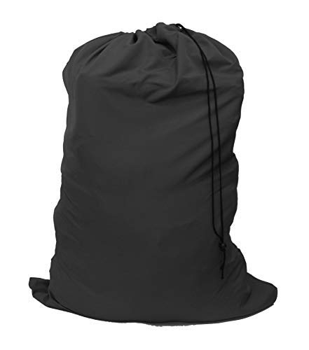 YETHAN Extra Large Laundry Bag, Black Bags with Drawstring Closure, 30"x40", for college, dorm and apartment dwellers.