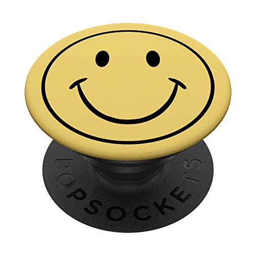 HAPPY FACE - SMILE - RETRO 70'S GRAPHIC PopSockets PopGrip: Swappable Grip for Phones & Tablets