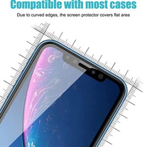 [3 Pack] Privacy Screen Protector for iPhone 11/iPhone XR Anti-Spy Tempered Glass Film Upgrade 9H Hardness Case Friendly Easy Installation Bubble Free 3D Touch Support [6.1 inch]